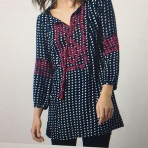 White Stuff Cottage Core tunic top Size Small